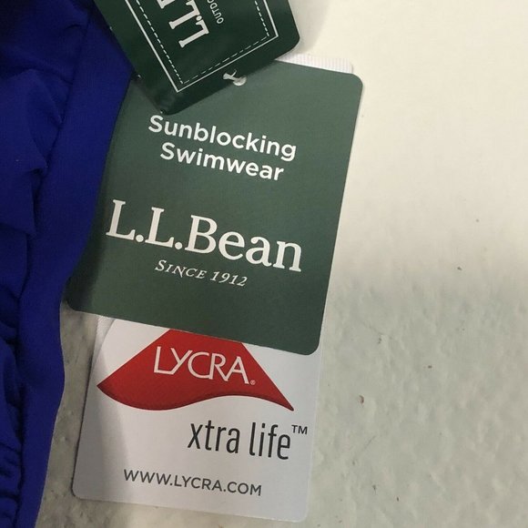 L.L. Bean Swimwear Brief High Waist Sunblocking 18 - Picture 3 of 7